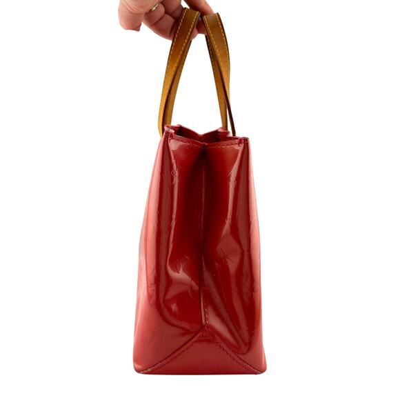 Louis Vuitton Monogram Vernis Reade PM Hand Bag in Red M91088 - Picture 11 of 16